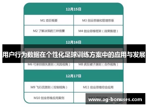 用户行为数据在个性化足球训练方案中的应用与发展